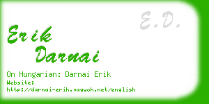 erik darnai business card